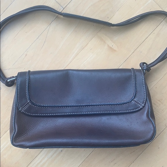 FOSSIL Brown Leather Shoulder Purse - Picture 2 of 14